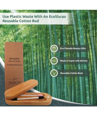 Your VIP Skin Reusable Cotton Swabs - Eco-Friendly Silicone Q Tips - 2x Wattstaben Ear Sticks for Sustainable Beauty - Buy Online on GoSupps.com