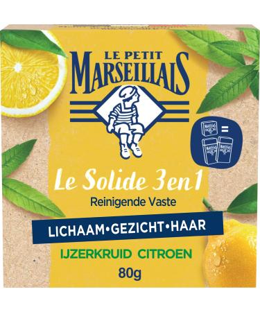 Le Petit Marseillais 3-in-1 Solid Purifying Wash Verbena Lemon 80g