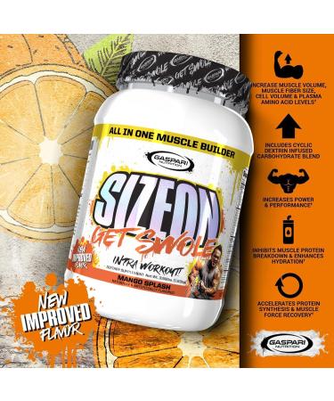 Gaspari Nutrition SizeOn - Ultimate Hybrid Intra-Workout Amino Acid & Creatine Formula - Mango Splash (3.59 lb) -  - Buy Online on GoSupps.com