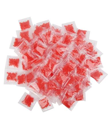 100 Bags Fishing Pellet Bait Bands Rubber Rings for Carp Fishing Hair Rigs and Hooks fit Coarse Fishing Terminal Tackle 3*1mm