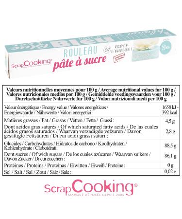 Buy Scrapcooking Rollfondant Himmelblau 36 cm - 430g Fondant for Cakes Birthdays & Parties - Perfect Light Blue Ceiling Decoration - Buy Online on GoSupps.com