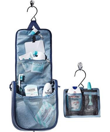 Deuter Wash Center I - Large Capacity Hanging Toiletry Bag for Trekking and Travel steel navy standard size - Buy Online on GoSupps.com