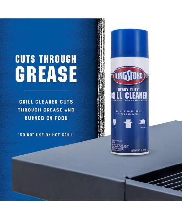 Kingsford Heavy Duty Grill Cleaner Aerosol | Effortlessly Cuts Grease and Grime | Ideal for Grills and Ovens | 14.5 oz - 1 Pack - Buy Online on GoSupps.com