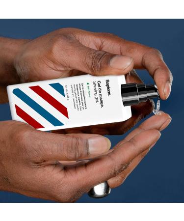 Sapiens Barbershop Men's Shaving Set - Premium Razor Set with Transparent Gel 120 Derby Blades & Carrying Bag - Perfect for Grooming & Shaving Experience - Buy Online on GoSupps.com