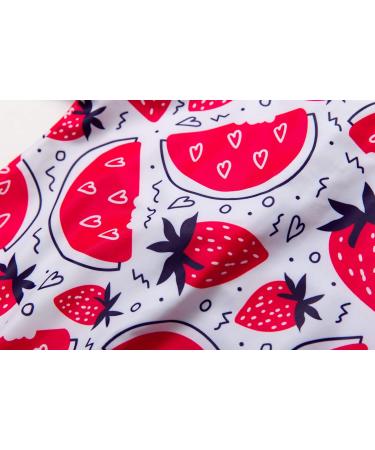 BONVERANO Baby Girl Swimsuit UPF 50+ Sun Protection | Full-Length Zipper & Sun Cap | 12 Months | Strawberry - Buy Online on GoSupps.com