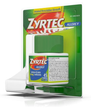 Zyrtec 24 Hour Allergy Relief Tablets 10 mg - 45 ct - Buy Online on GoSupps.com