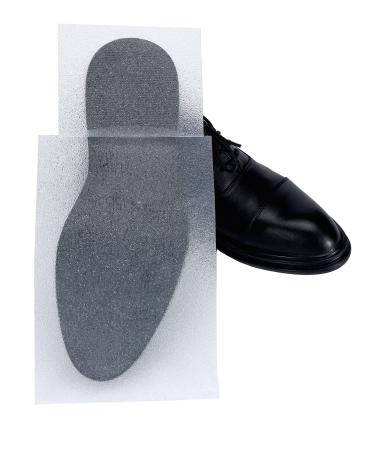 Hicarer 4 Pieces Shoe Sole protector Sole Protector Shoe Bottom Protector Anti Slip Sneaker Bottom Protector Clear Self-stick Pads Shoe Cover Removable Sole Guard for Men's Shoes