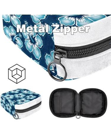 GIAPB Sanitary Napkin Storage Bag Period Bag Tampon Bag Makeup Bag Pad Pouch Tropical Blue Hibiscus Flower Color3451 - Buy Online on GoSupps.com