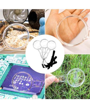 15 Pieces Handheld Magnifying Glasses 3X and 6X Plastic Magnifying Glasses with 15 Lanyard for Kids Outdoor Exploration or Scientific Observation Senior Reading Magnifiers - Buy Online on GoSupps.com