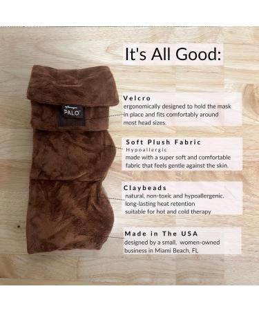PALO Heavy Weighted Eye Face Mask for Pain Relief & Sleep | Clay Beads & Chamomile | International Shipping - Buy Online on GoSupps.com