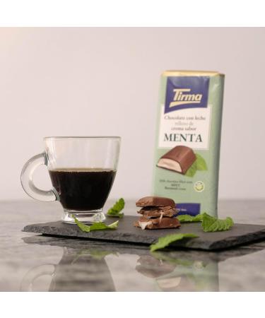 Tirma Milk Chocolate Bar Filled with Mint Cream 110g | Creamy Chocolate Filled | Refreshing Mint Chocolate | Perfect for Desserts & Snacks | Icy Mint Treat - Buy Online on GoSupps.com