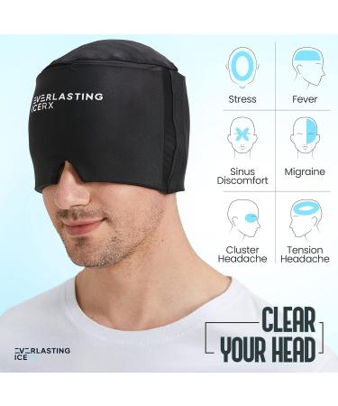 Form Fitting Gel Ice Headache Relief Hat - Cold Therapy Cap for Migraine Relief - Buy Online on GoSupps.com
