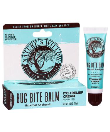 Nature’s Willow Bug Bite Balm, Natural Insect Bite Pain & Itch Relief, 0.5 oz.