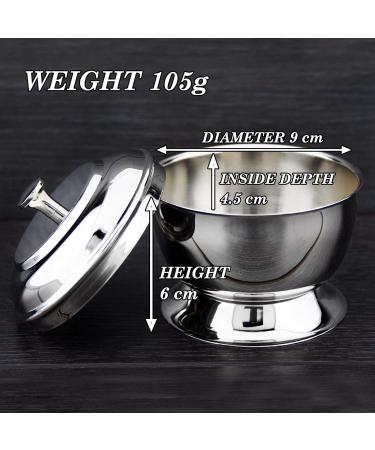 Premium Stainless Steel Shaving Bowl for the Perfect Wet Clean Shave - International Shipping Available - Buy Online on GoSupps.com