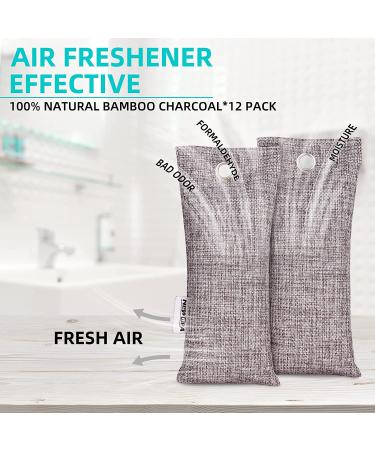 NEWBEA 12 Pack Bamboo Charcoal Air Purifying Bags - Odor Absorber for Shoes, Home, Closet, and Pets - Buy Online on GoSupps.com