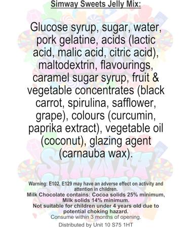 Simway Sweets Jelly Mix 3kg Jar Pick and Mix Sweets Gift - Buy Online on GoSupps.com