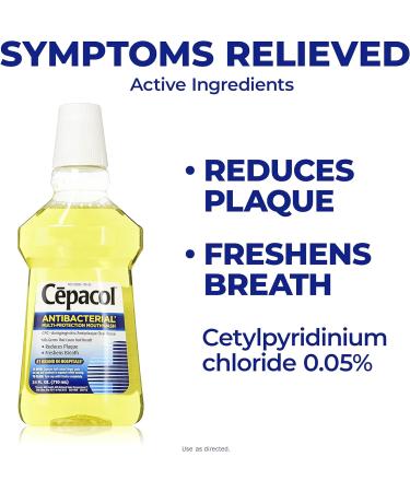Cepacol Antibacterial Mouthwash and Gargle Gold 24 oz. (Pack of 6) - 144 Fl Oz (6 Pack) - Buy Online on GoSupps.com