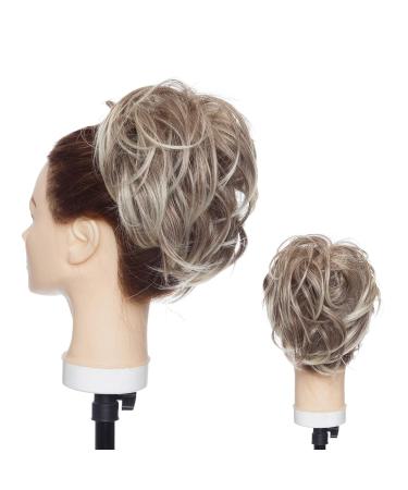 Large 80g Thick Hair Tie Extensions for Messy Bun Updos - Voluminous Real Hair Look in Brown to Blonde Bunu Hair Extensions - Buy Online on GoSupps.com