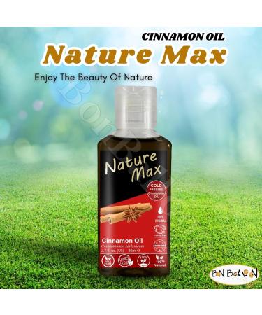 Nature Max Cinnamon Oil Pure Natural Cold Pressed Concentrated Crude Perfect Fresh For Hair Skin Cooking No Gmo No Additives Kosher Halal (1 Pack 2.70 oz / 80 ml)  - Buy Online on GoSupps.com