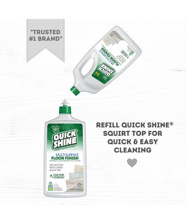 Quick Shine Multi Surface Floor Finish 64oz | Cleaner & Polish for Hardwood, Laminate, Luxury Vinyl, Tile & Stone | Safer Choice | Clean Shine Technology | 64 Ounce Bottle - Buy Online on GoSupps.com