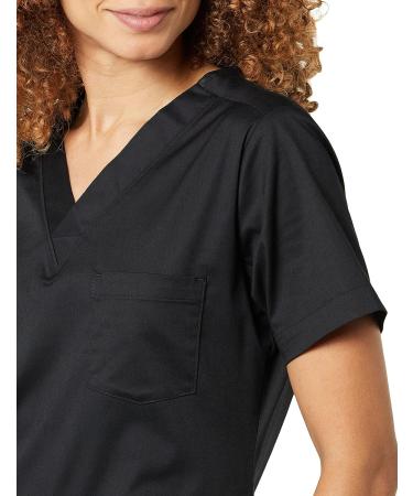 Amazon Essentials Women's Classic Fit V-Neck Short Sleeve Scrub Top - Plus Size 5X Black - Buy Online on GoSupps.com