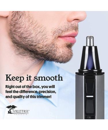 ToiletTree Water Resistant Stainless Steel Nose & Ear Trimmer with LED Light - Buy Online on GoSupps.com