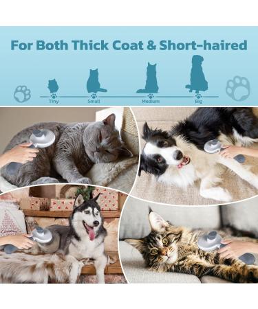 ZIMCATE Catriations Ergonomic Cleaning Brush for Short & Long-Haired Pets | Patented Design for Easy Cleaning & Underwool Care - Buy Online on GoSupps.com