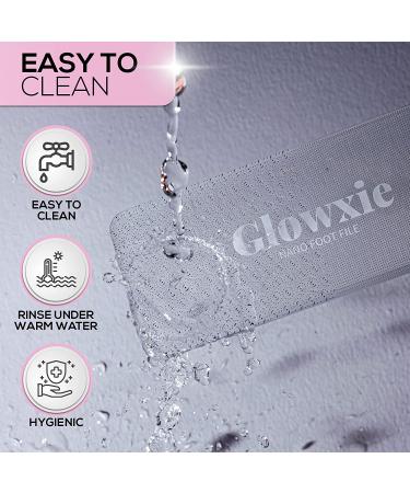 Hypoallergenic Glass Foot File - Dead Skin & Callus Remover | Gentle Exfoliation for Wet or Dry Skin - Buy Online on GoSupps.com