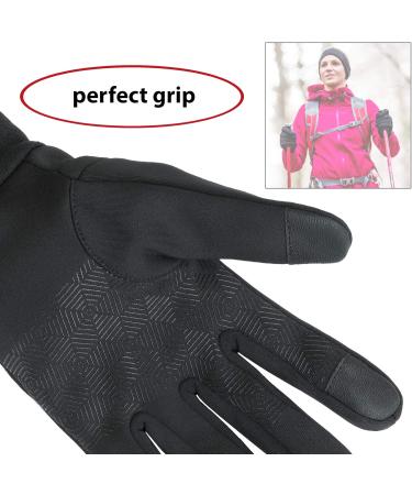 Alpidex Winter Gloves for Men & Women - Slipproof Windproof Touch Function for Biking & Running - Buy Online on GoSupps.com