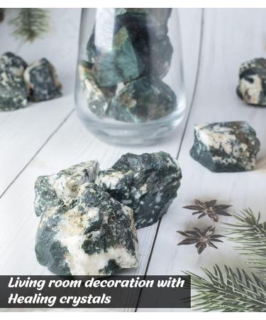 Tree Agate Rough 1LB Bulk Natural Stone for Gem Mining - Chakra Balancing & Reiki Healing - Buy Online on GoSupps.com