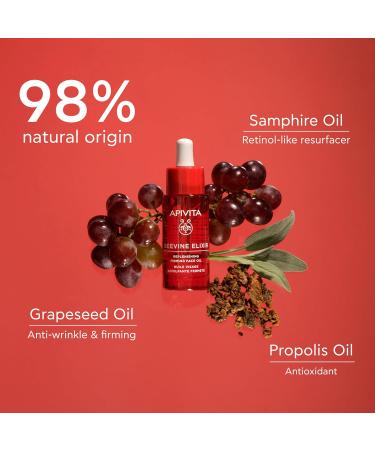 Apivita Beevine Elixir Firming Face Oil - Revitalizing Propolis & Grape Seed Oils | 1.01 oz - International Shipping Available - Buy Online on GoSupps.com