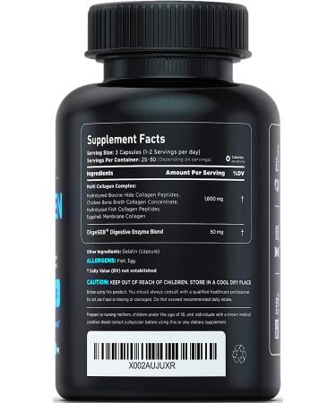 Vital Vitamins Multi Collagen Pills - 150 Capsules for Skin, Hair & Joint Support - Buy Online on GoSupps.com