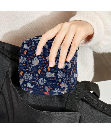 Guantierendiy Sanitary Napkin Storage Bag Raccoon Leaves Pattern Menstrual Cup Pouch Nursing Pad Holder Tampon Bags Feminine Product Pouches Portable Period Kit Bag Color 5 - Buy Online on GoSupps.com