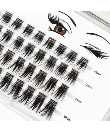 Lankiz Single Eyelashes 0.07 C Curl 10-16mm - 48 PCS Cluster Lashes for DIY Eyelash Extensions | Premium Individual Fake Lashes at Home - Buy Online on GoSupps.com