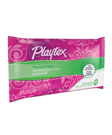 Playtex Personal Cleansing Cloths Refill Pack, Scent, 48- Package fresh 144 Count (Pack of 3)