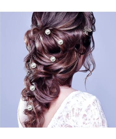 Jiebor 96Pcs Spiral Hair Pins Rhjsonestone Pearl Hair Clips for Prom Wedding Women - Bridal Coil Twist with Crystal Jewelry - Christmas Gift - Buy Online on GoSupps.com
