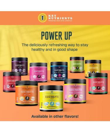 Key Nutrients Electrolytes Sachets - Tropical Peach Mango Hydration Powder with 16 Vitamins & Minerals - 20 Servings - Buy Online on GoSupps.com