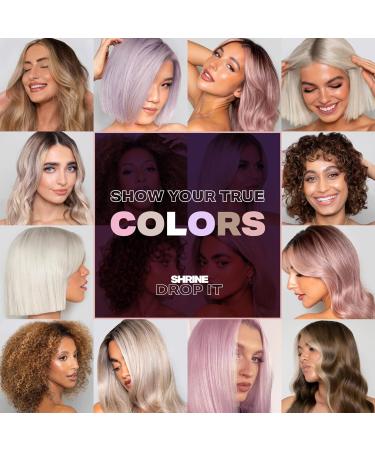 Shop Shrine Drop It Lilac Hair Toner - Vegan Cruelty-Free Semi-Permanent Color for Gorgeous Autumn & Winter Shades - 200 Drops Per Bottle - Buy Online on GoSupps.com