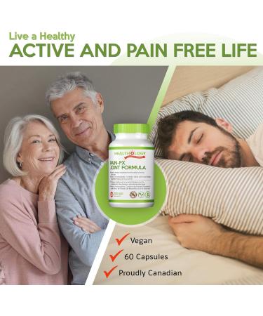 Healthology PAIN-FX | Joint Pain Relief Supplement | Anti-Inflammatory Joint Support | Contains Curcumin & Boswellia | Natural Source of Antioxidants | 60 Veggie Capsules | Vegan Friendly | NON-GMO - Buy Online on GoSupps.com