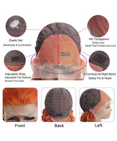 Quenew Ginger 22 Inch Lace Front Human Hair Wig - Pre Plucked Body Wave, HD Transparent Lace for Black Women - Buy Online on GoSupps.com