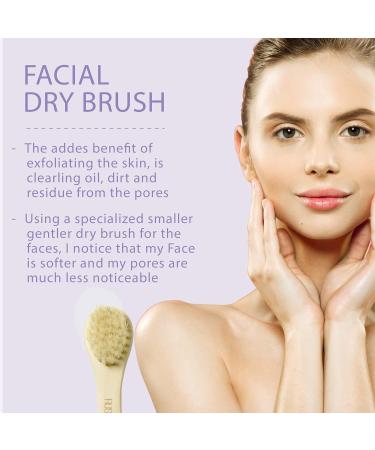 Rustic Rituals Face Cleansing Brush - Wooden Handle Exfoliating Skin Brush for Men & Women - Dry Brushing & Scrubbing Tool for Radiant Skin - Buy Online on GoSupps.com