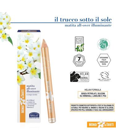 Helan Mono de Tahiti - Multipurpose Make Up Face Illuminator as Eyeshadow Pencil Glitter Eye Light Dots and Blush Stick with Vitamin E and Jojoba Oil Long Lasting Makeup Glow Effect Makeup - Buy Online on GoSupps.com