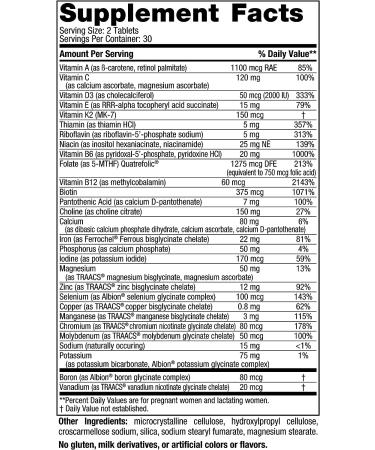 Nordic Naturals Prenatal Multivitamin for Women - Vegetarian Daily Prenatal Vitamins - 60 Tablets - Buy Online on GoSupps.com