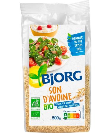 BJORG - Organic Oat Bran - High in Fiber - Protein Source - 500g - Buy Online on GoSupps.com