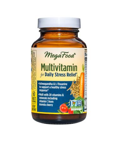 MegaFood Multivitamin For Daily Stress Relief 60 Tablets