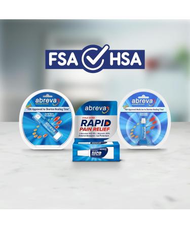Abreva Docosanol 10% Cream Cold Sore Treatment Fever Blister and Cold Sore Cream - 0.07 Oz Pump Bottle x 3 - Buy Online on GoSupps.com