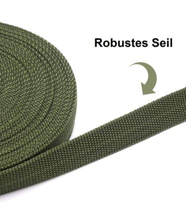 10m Army Green Tow Leash for Dogs | Durable Nylon Training Leash with Padded Handle | Perfect for Large & Small Dogs - International Shipping - Buy Online on GoSupps.com