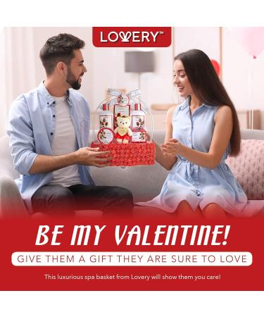 Birthday Gifts for Her - Spa Gift Basket with Red Rose Bath & Body Essentials Floral Handmade Basket for Mom - Buy Online on GoSupps.com