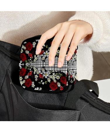 GIAPB Period Bag Sanitary Napkin Storage & Makeup Pouch - Flower Background | Color4849 - Buy Online on GoSupps.com