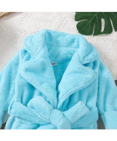 Soft Flannel Jelly Baby Bathrobe for Toddlers | Blue Nightwear & Pajamas for Boys & Girls (3-4 Years) - Buy Online on GoSupps.com